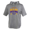 Stripe Football Pennant Short Sleeve Warmup Hoodie