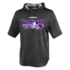 Checkered Game Day Pennant Short Sleeve Warmup Hoodie