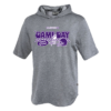 Checkered Game Day Pennant Youth Short Sleeve Warmup Hoodie