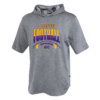 Stripe Football Pennant Youth Short Sleeve Warmup Hoodie