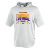 Stripe Football Pennant Youth Short Sleeve Warmup Hoodie