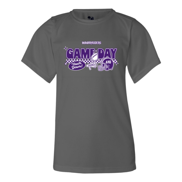 Checkered Game Day Youth Badger Performance Tee