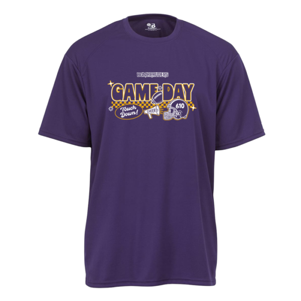 Checkered Game Day Youth Badger Performance Tee