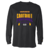 Stripe Football Badger Youth Long Sleeve Performance Tee