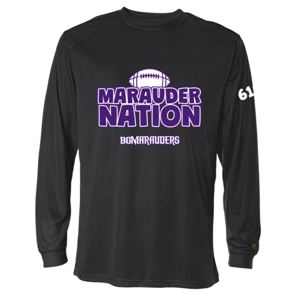 Marauder Nation Badger Long Sleeve Performance Tee