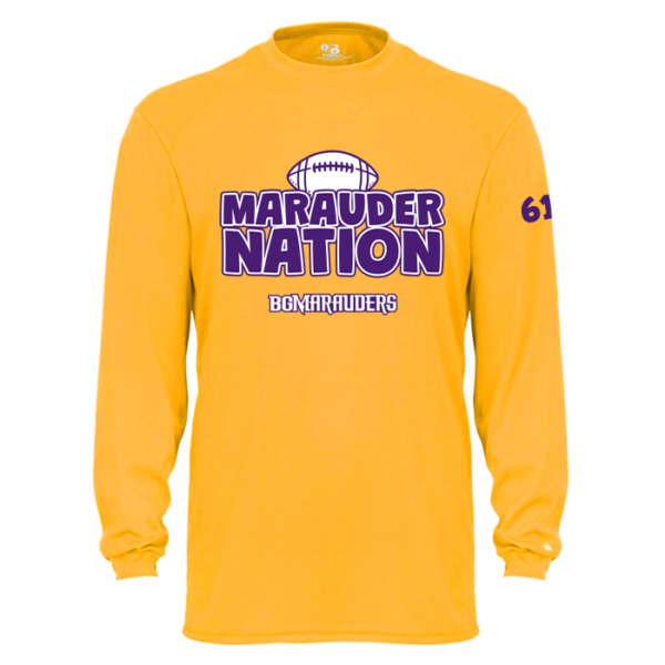 Marauder Nation Badger Long Sleeve Performance Tee