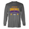 Stripe Football Badger Youth Long Sleeve Performance Tee