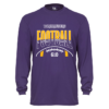 Stripe Football Badger Youth Long Sleeve Performance Tee