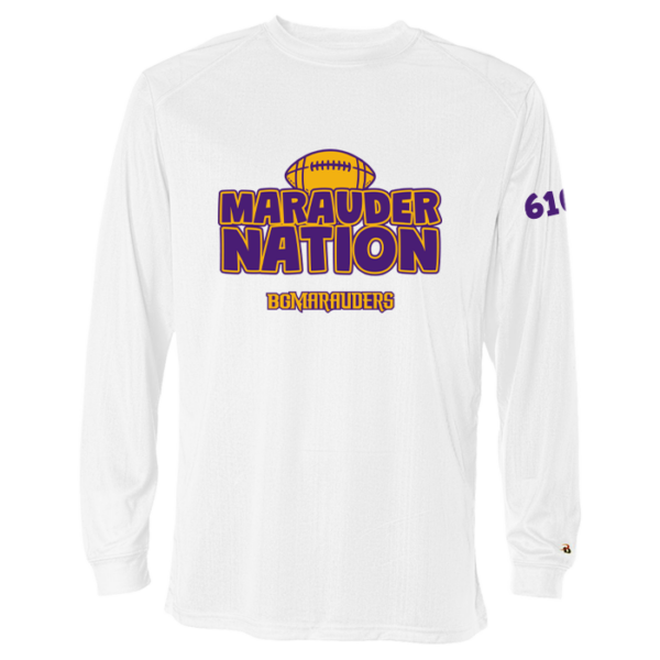 Marauder Nation Badger Long Sleeve Performance Tee