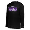 Checkered Game Day Badger Performance Hooded Long Sleeve Tee