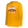 Stripe Football Badger Performance Hooded Long Sleeve Tee
