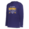 Stripe Football Badger Performance Hooded Long Sleeve Tee