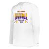 Stripe Football Badger Performance Hooded Long Sleeve Tee