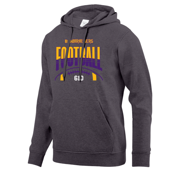 Stripe Football Augusta Sportswear 60/40 Fleece Hoodie