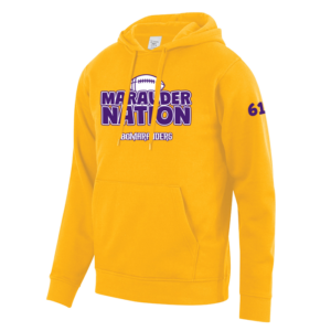 5414-GOLD-MARAUDER Marauder Nation Augusta Sportswear 60/40 Fleece Hoodie