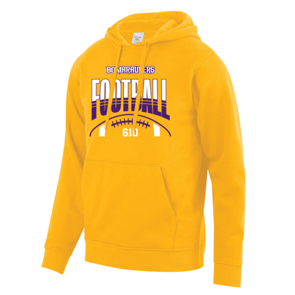 Stripe Football Augusta Sportswear 60/40 Fleece Hoodie