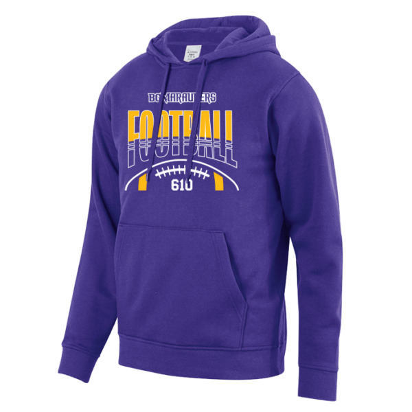 Stripe Football Augusta Sportswear 60/40 Fleece Hoodie