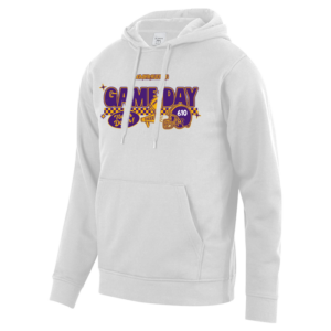 5414-WHITE-CHECKERED Checkered Game Day Augusta Sportswear 60/40 Fleece Hoodie