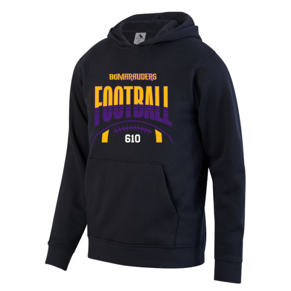 Stripe Football Augusta Sportswear Youth 60/40 Fleece Hoodie