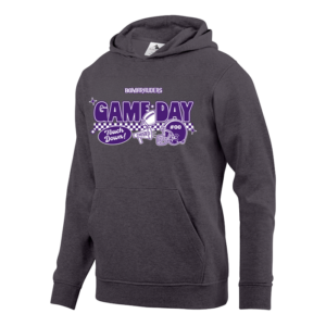 5415-CARBON-Game Checkered Game Day Augusta Sportswear Youth 60/40 Fleece Hoodie
