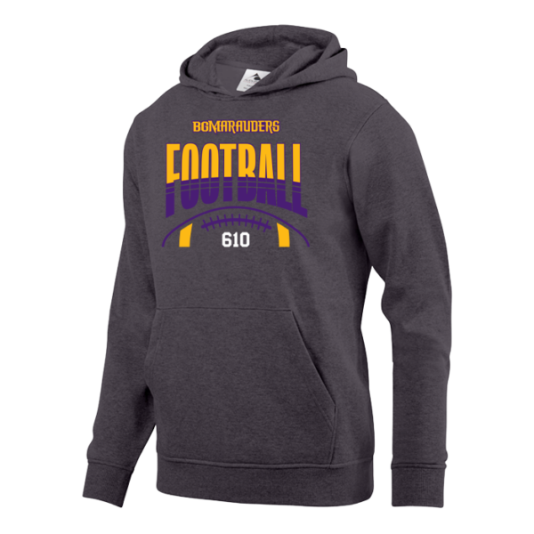 Stripe Football Augusta Sportswear Youth 60/40 Fleece Hoodie