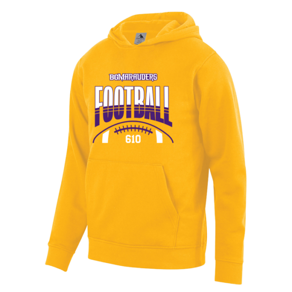 Stripe Football Augusta Sportswear Youth 60/40 Fleece Hoodie