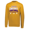 5416-GOLD-STRIPE Stripe Football Augusta Sportswear 60/40 Fleece Crewneck