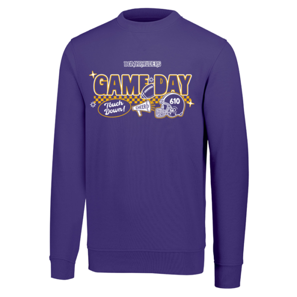 Checkered Game Day Augusta Sportswear 60/40 Fleece Crewneck