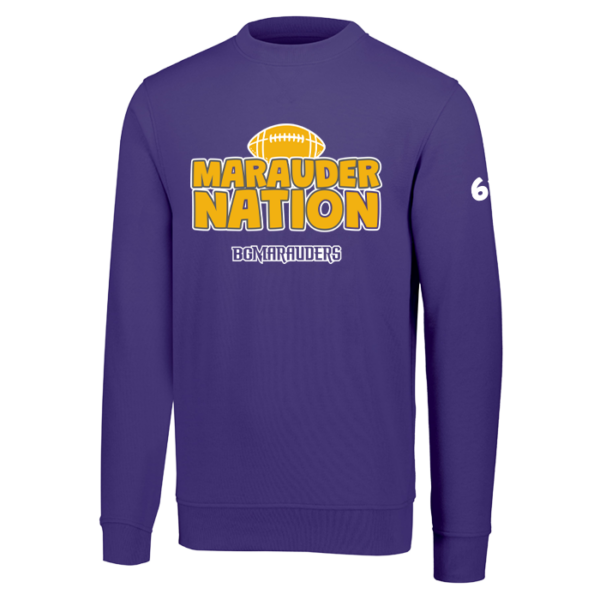 Marauder Nation Augusta Sportswear 60/40 Fleece Crewneck