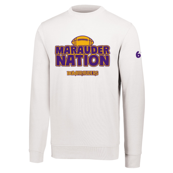 Marauder Nation Augusta Sportswear 60/40 Fleece Crewneck