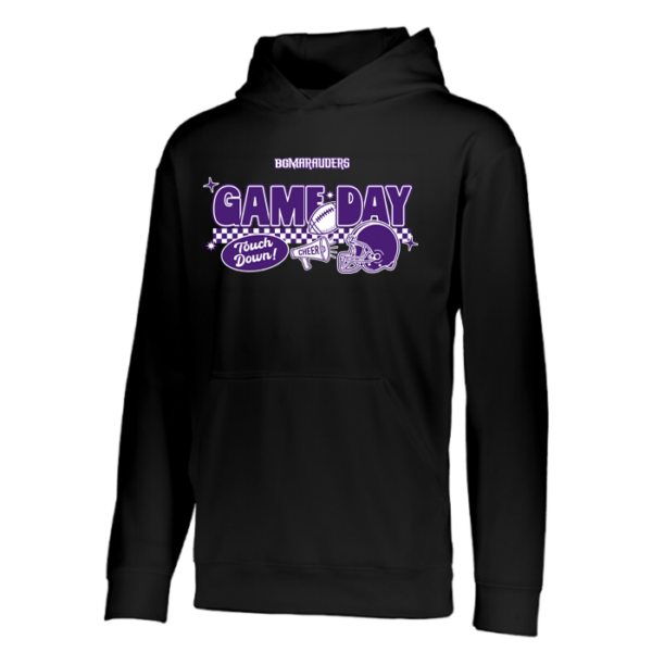Checkered Game Day Augusta Sportswear Youth Wicking Fleece Hoodie