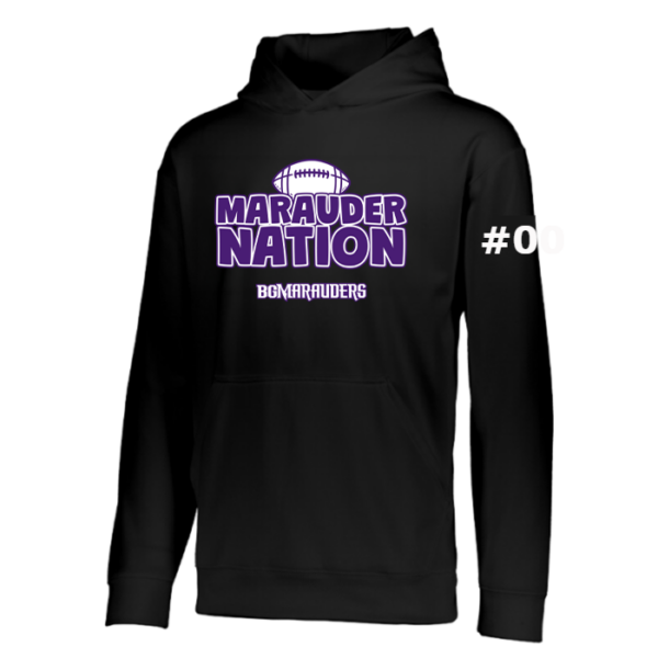 Marauder Nation Augusta Sportswear Youth Wicking Fleece Hoodie