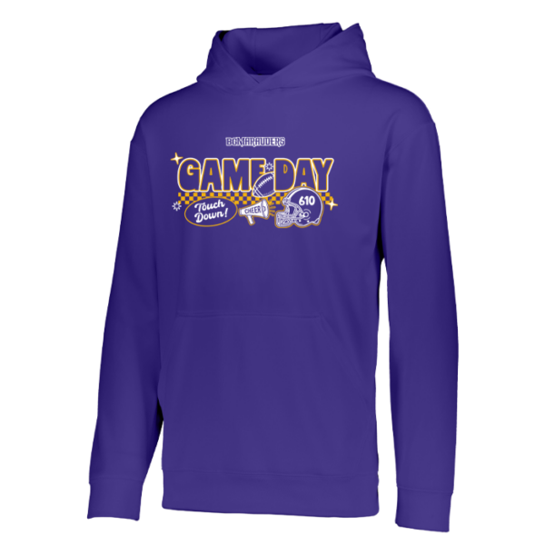 Checkered Game Day Augusta Sportswear Youth Wicking Fleece Hoodie
