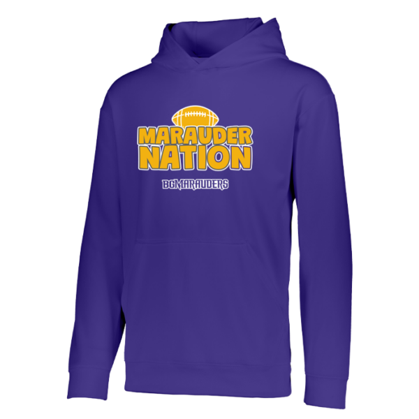 Marauder Nation Augusta Sportswear Youth Wicking Fleece Hoodie