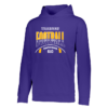 Stripe Football Augusta Sportswear Youth Wicking Fleece Hoodie