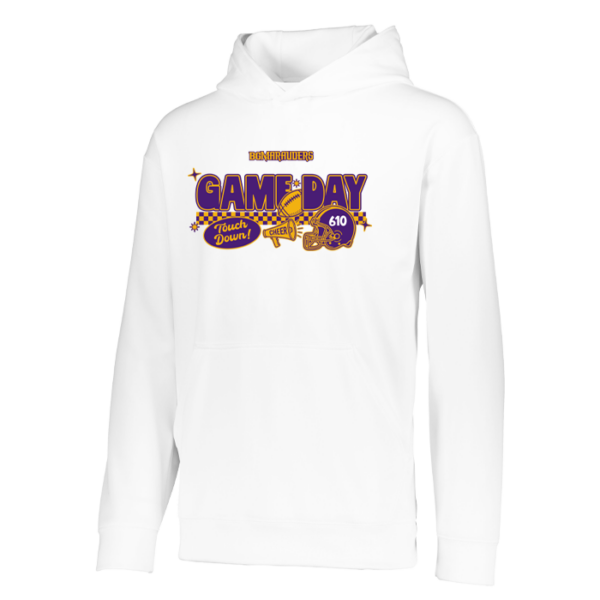 Checkered Game Day Augusta Sportswear Youth Wicking Fleece Hoodie