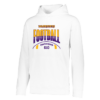 Stripe Football Augusta Sportswear Youth Wicking Fleece Hoodie