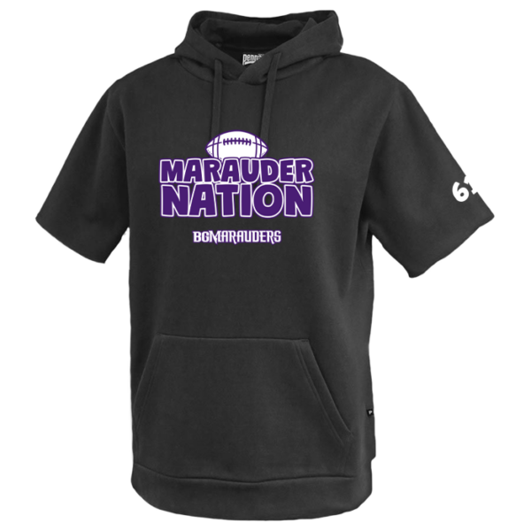 Marauder Nation Fleece Short Sleeve Hoodie