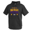 Stripe Football Fleece Short Sleeve Hoodie