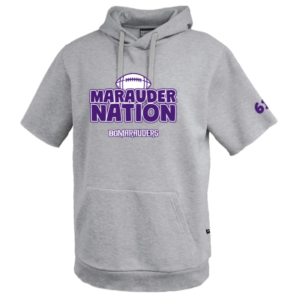 Marauder Nation Fleece Short Sleeve Hoodie