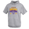 Stripe Football Pennant Youth Fleece Short Sleeve Hoodie