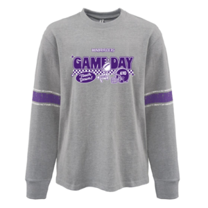 Purple Stripe Pennant Gameday Crew