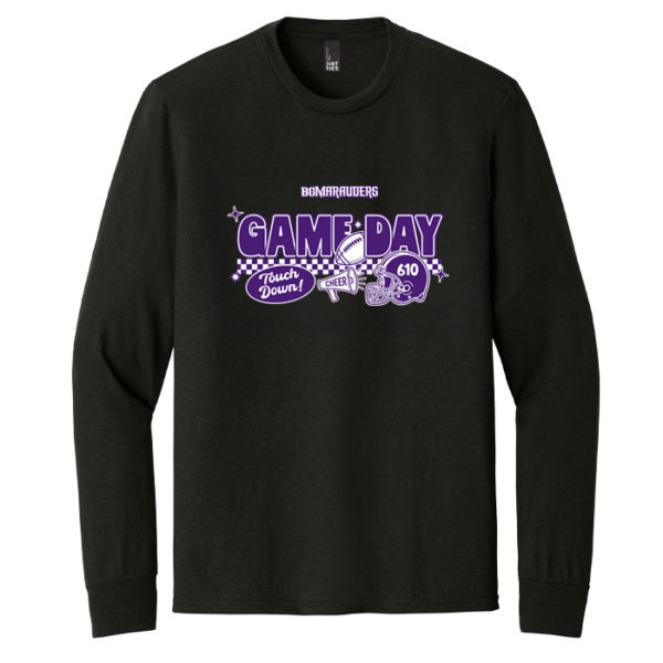 Checkered Game Day District Perfect Tri Long Sleeve Tee