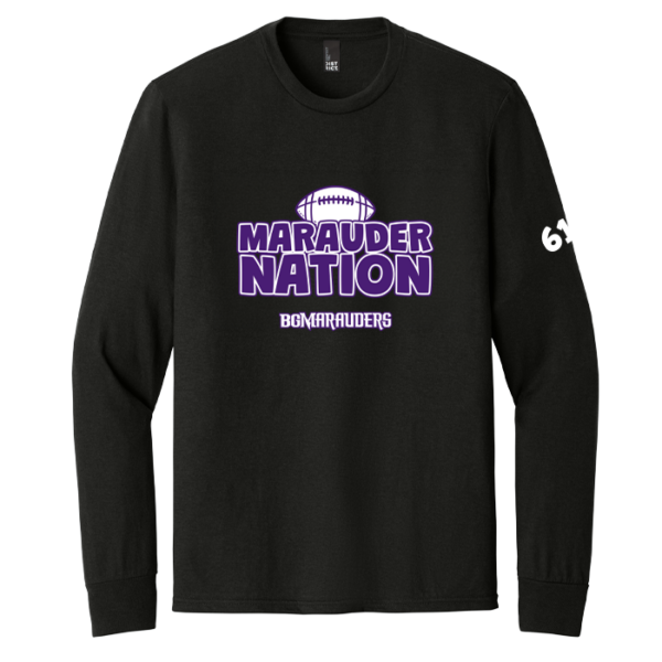 Marauder Nation District Perfect Tri Long Sleeve Tee