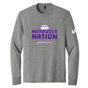 Marauder Nation District Perfect Tri Long Sleeve Tee