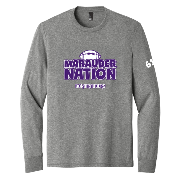 Marauder Nation District Perfect Tri Long Sleeve Tee