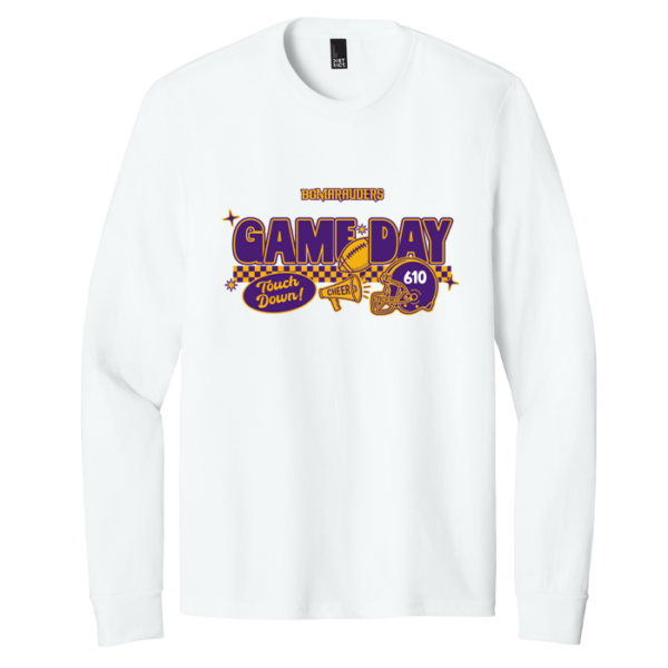 Checkered Game Day District Perfect Tri Long Sleeve Tee