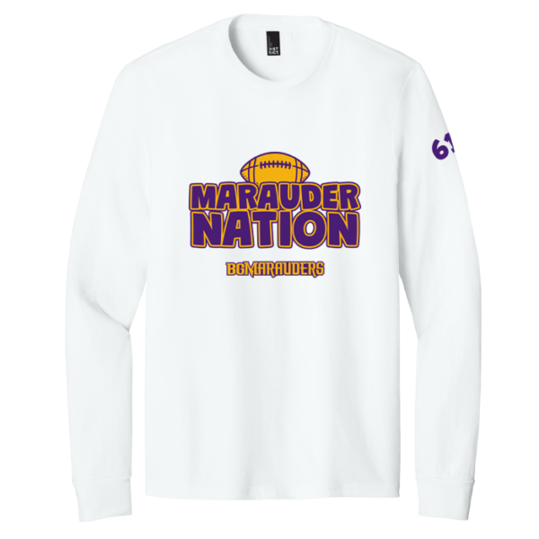 Marauder Nation District Perfect Tri Long Sleeve Tee