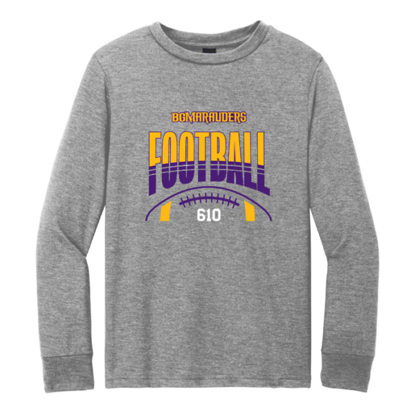 Stripe Football District Youth Perfect Tri Long Sleeve Tee