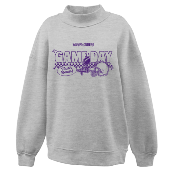 Checkered Game Day Pennant Girl's Juliet Mockneck